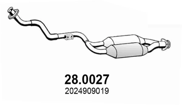 Silenciador delantero para Mercedes CLK C208