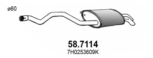 Comprar Silencioso trasero Transporter  7HB, 7HJ, 7EB, 7EJ