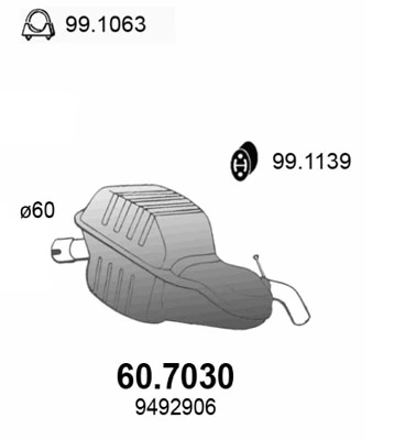 Comprar Silenciador trasero Volvo S60 I RS, RH a bajo precio
