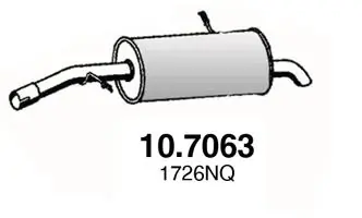 Silencioso trasero Peugeot 207  (2006-2015)