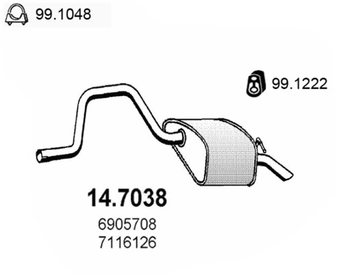 Silencioso trasero Ford Mondeo II desde 89,84 €