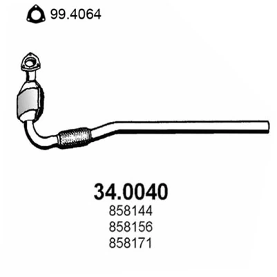 Convertidor catalítico para Opel Corsa  (S93)