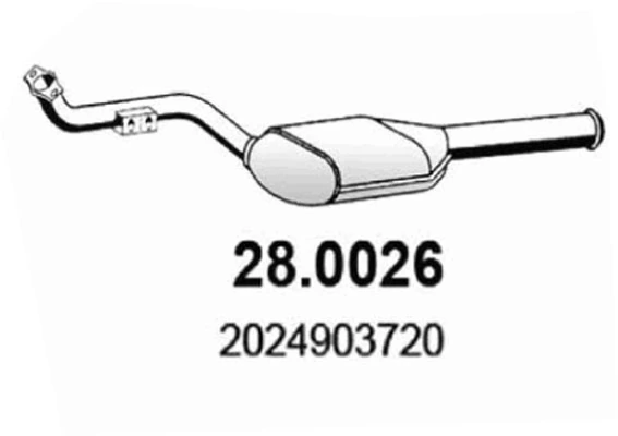 Catalizador para Mercedes C W202