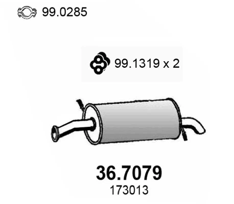 Comprar Silenciador trasero Citroen C5  RD a bajo precio