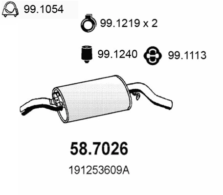 Comprar Silencioso trasero Golf II 19E, 1G1