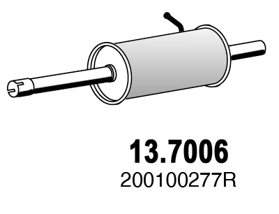 Silencioso trasero Dacia Sandero I (2008-2012)