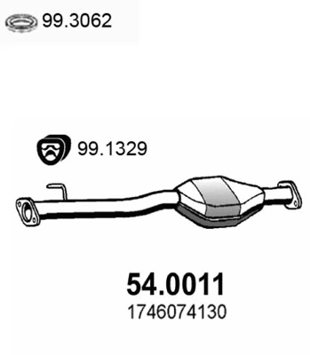 Catalizador para Toyota RAV4 SXA 10