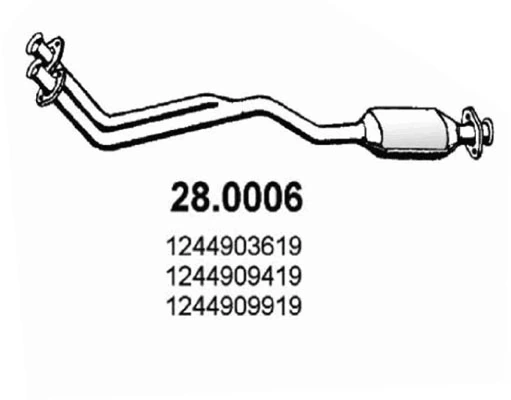 Catalizador de gasolina y diésel Mercedes E  (1977-1985)