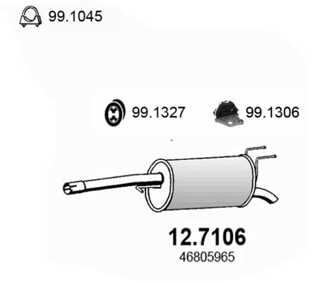 Comprar Silenciador trasero Fiat Stilo 192 a bajo precio