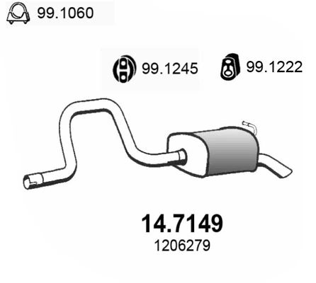 Silencioso trasero Ford Mondeo III desde 89,87 €