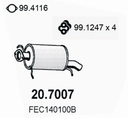 Comprar Silencioso trasero 626 III GD