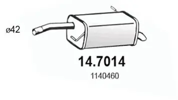 Comprar Silencioso trasero Fiesta V JH, JD