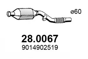 Catalizador de gasolina y diésel Mercedes Sprinter  (1995-2006)