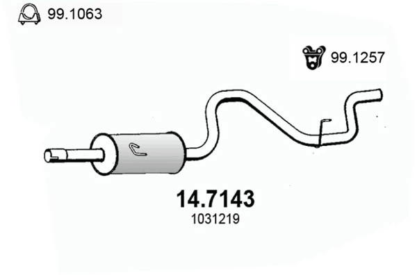 Silencioso trasero Ford Transit  (1994-2000)