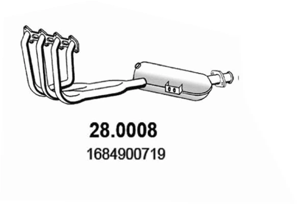 Catalizador de gasolina y diésel Mercedes A  (1997-2004)