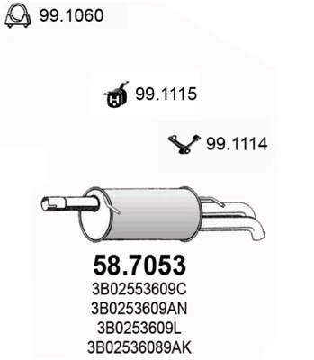Comprar Silencioso trasero A6  4F2