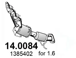 Catalizador de gasolina y diésel Ford Focus II (2004-2011)