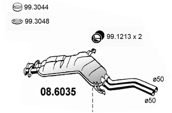 Comprar Silenciador trasero BMW 7  E32 a bajo precio