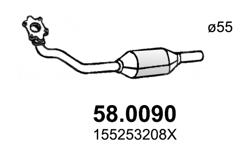 Catalizador para Volkswagen Golf 155