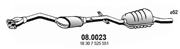 Convertidor catalítico para BMW 3  (E46)