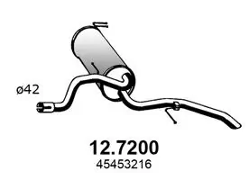 Silencioso trasero Fiat Siena  (178)