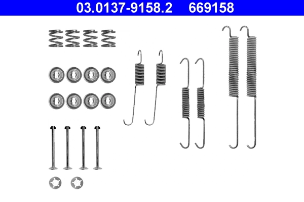Juego de montaje, zapatas de freno traseras Citroen ZX  (N2)