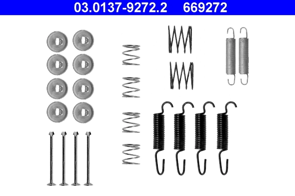 Kit de montaje de zapatas de freno traseras para Toyota RAV4 SXA 10