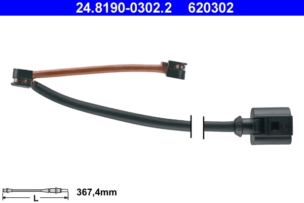 Sensor de desgaste de las pastillas de freno delanteras para Seat Leon IV KL8, KLD