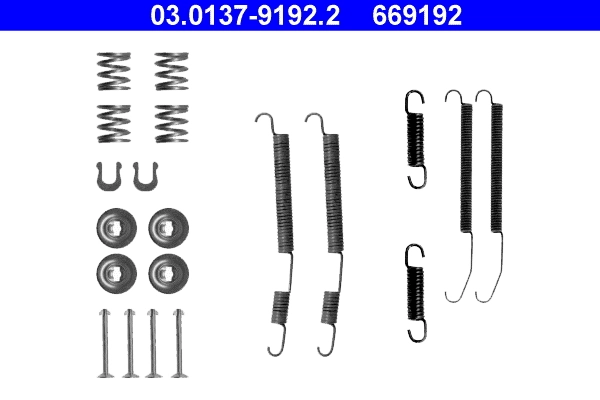 Juego de montaje, zapatas de freno traseras para Subaru Impreza I (GF)