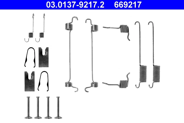 Comprar Kit de montaje de zapatas de freno traseras Ford Ka  RBT a bajo precio