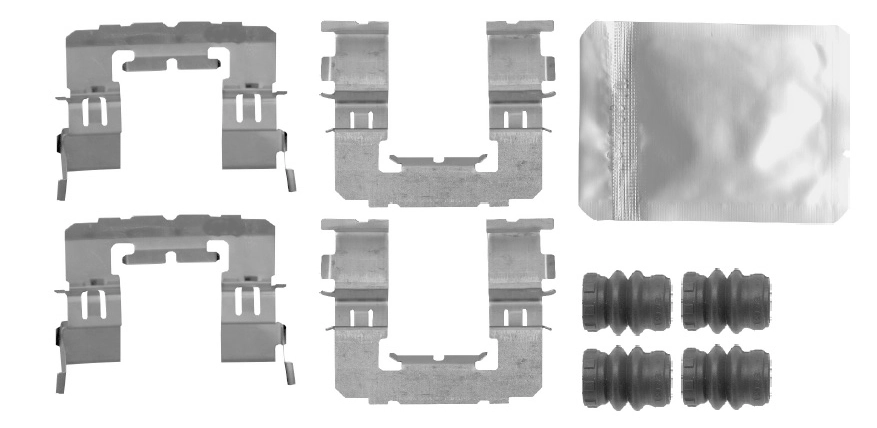 Juego de resortes de sujeción de pastillas de freno delanteras para Subaru Forester S13, SJ