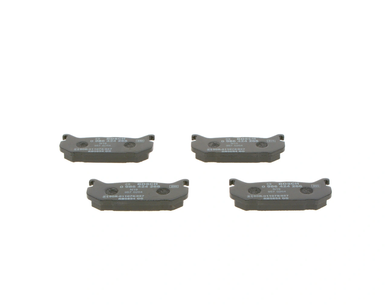 Pastillas traseras Bosch 0986424266