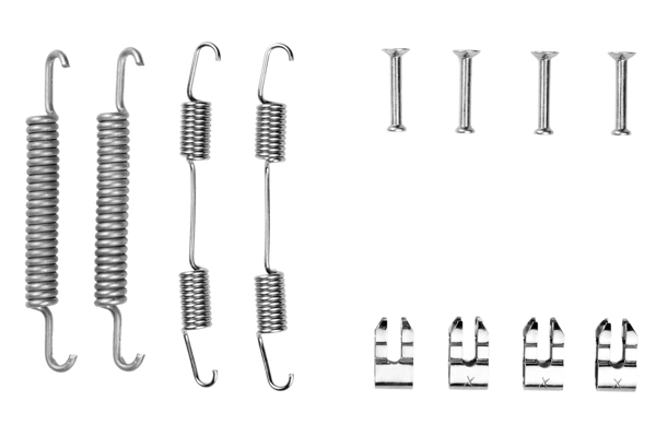 Juego de montaje, zapatas de freno traseras Seat Ibiza I (1984-1993)