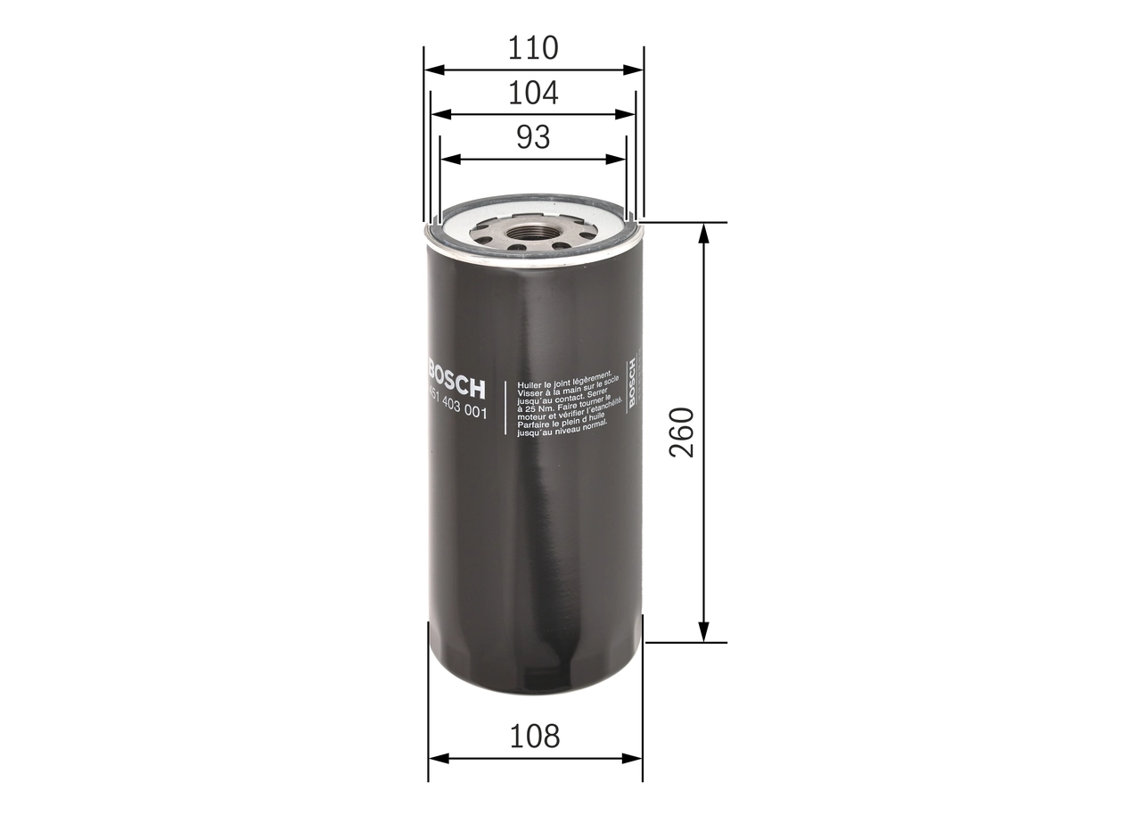 Filtro de aceite Bosch 0451403001 precio, desde 19,01 EUR