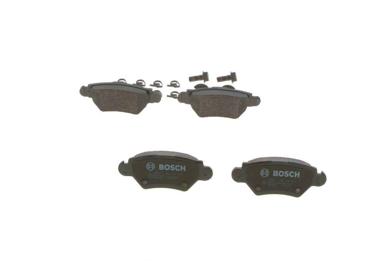 0986494014 Bosch Pastillas freno traseras