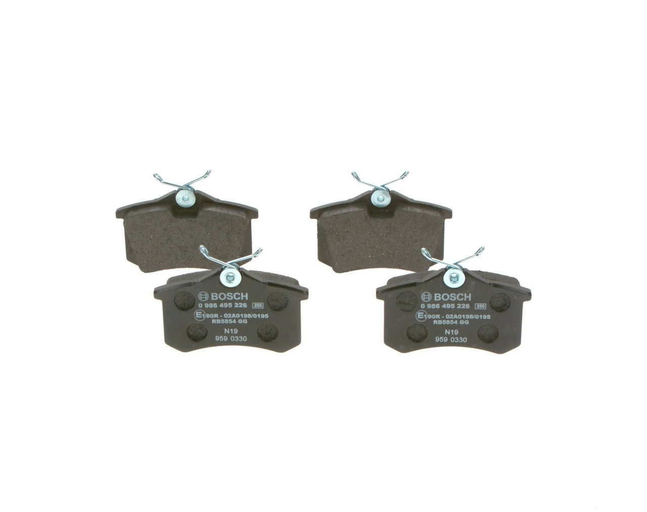 Pastillas traseras de freno Bosch 0986495226 precio, desde 15,68 EUR