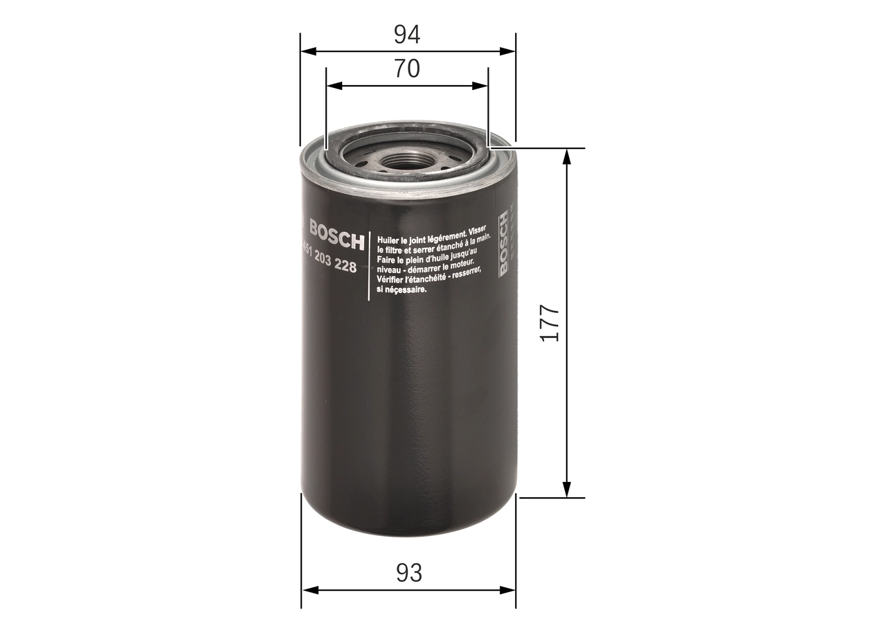0451203228 Bosch Filtro aceite