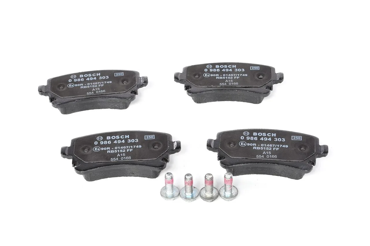 Pastillas de freno traseras 0986494303 Bosch
