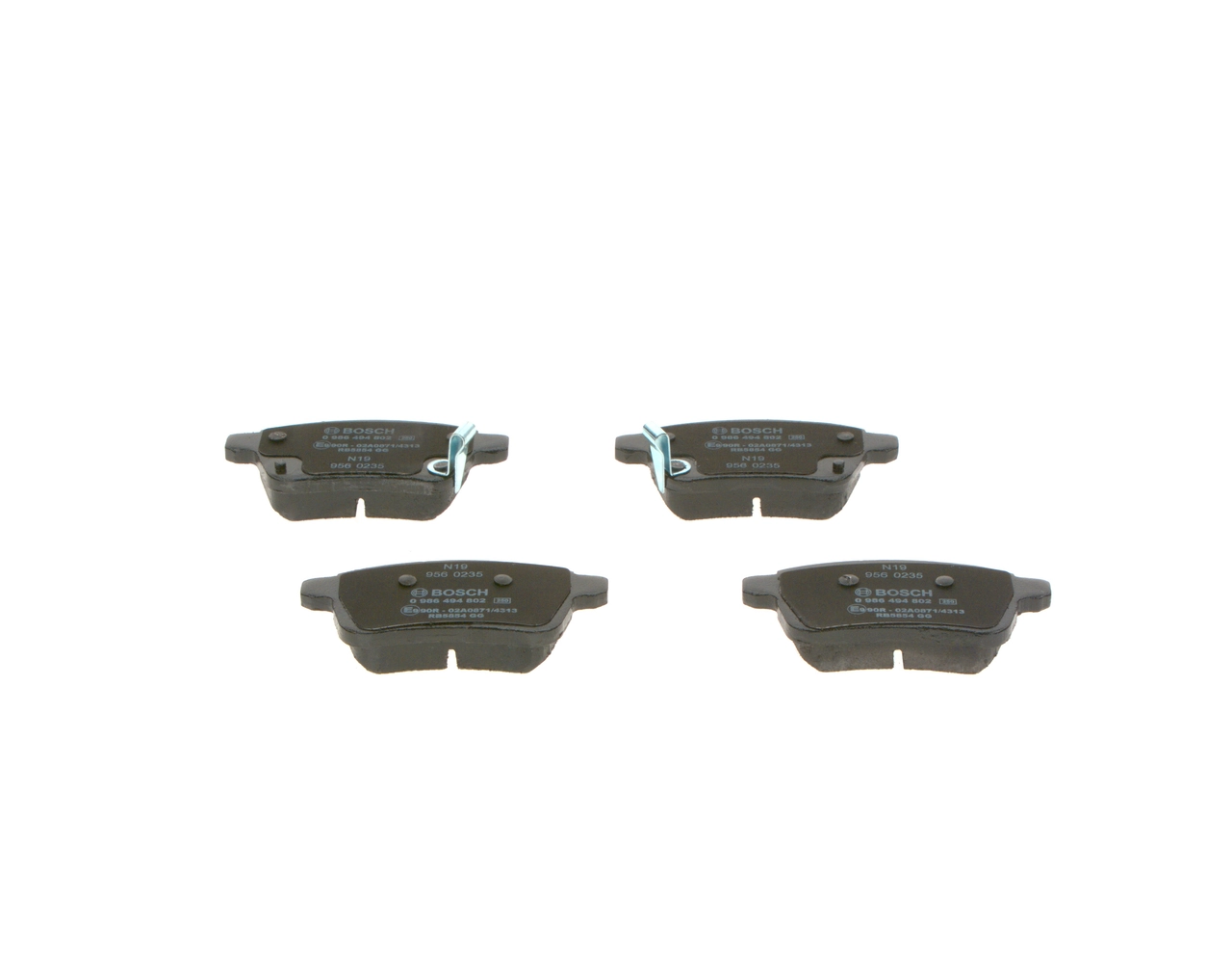 Pastillas traseras Bosch 0986494802
