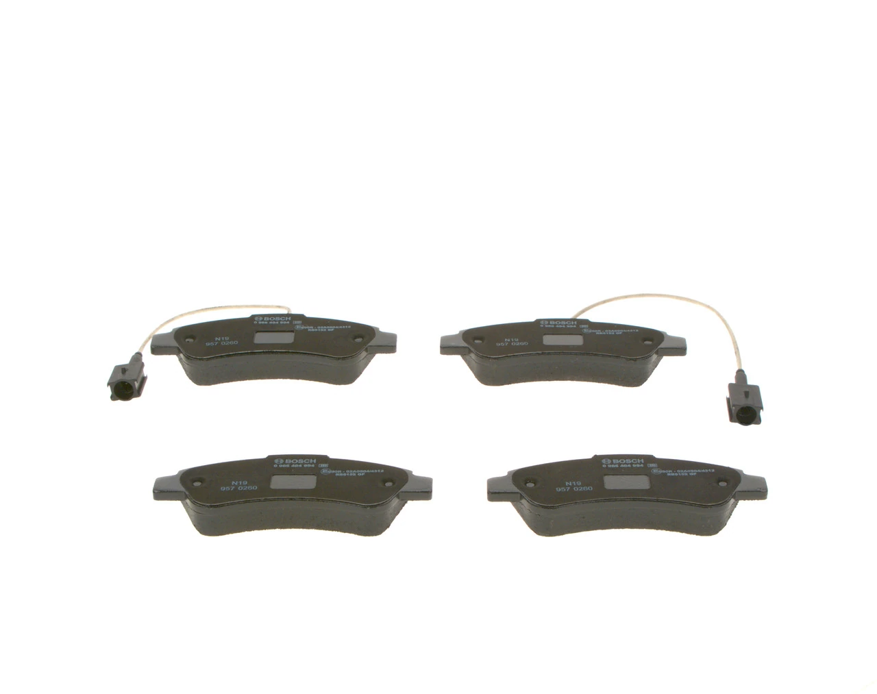 0986494994 Bosch Pastillas freno traseras