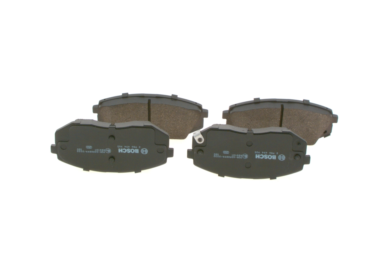 0986494905 Bosch Pastillas delanteras