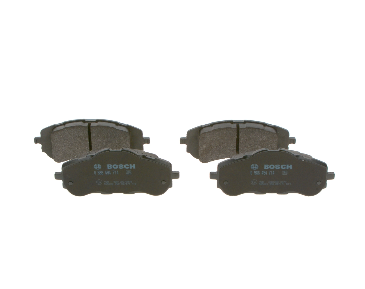 0986494714 Bosch Pastillas delanteras
