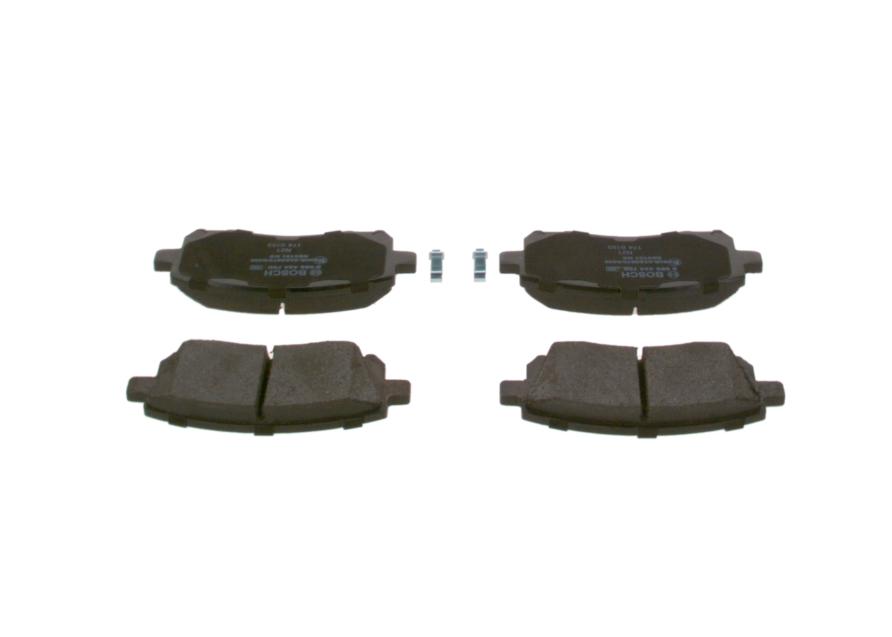 0986424700 Bosch Pastillas delanteras