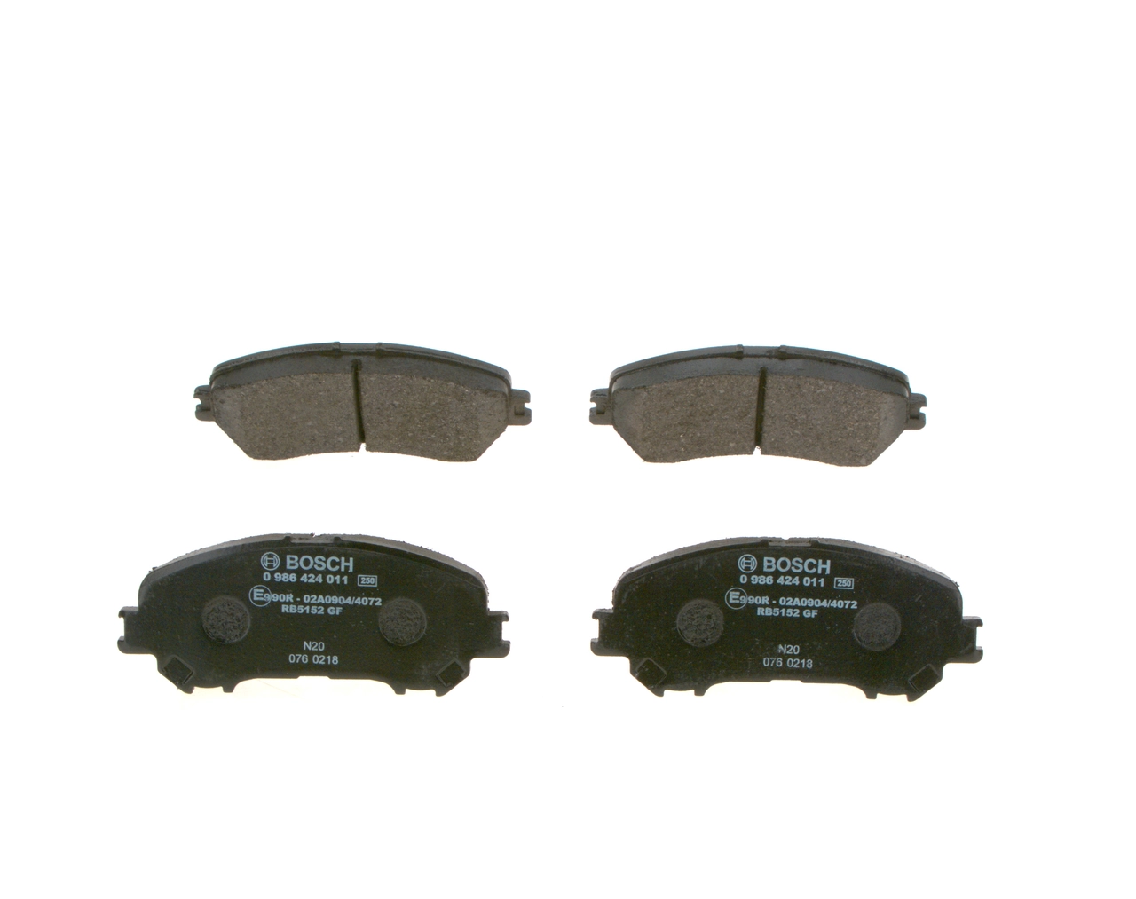 0986424011 Bosch Pastillas delanteras