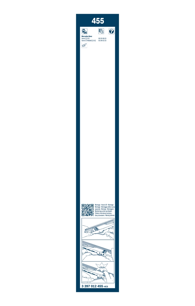 Escobillas delanteras Bosch 3397012455 precio, desde 12,70 EUR