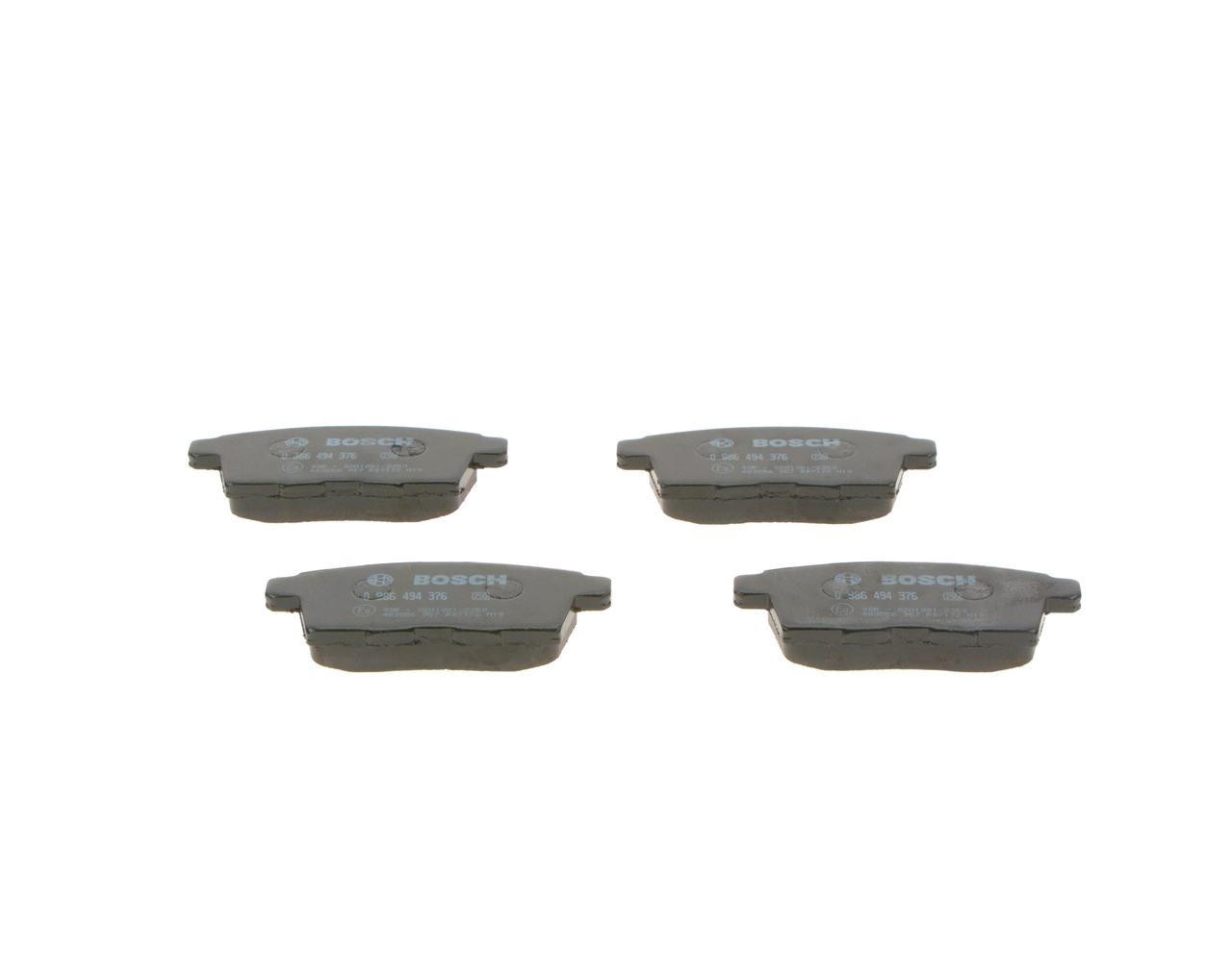 Pastillas de freno traseras 0986494376 Bosch