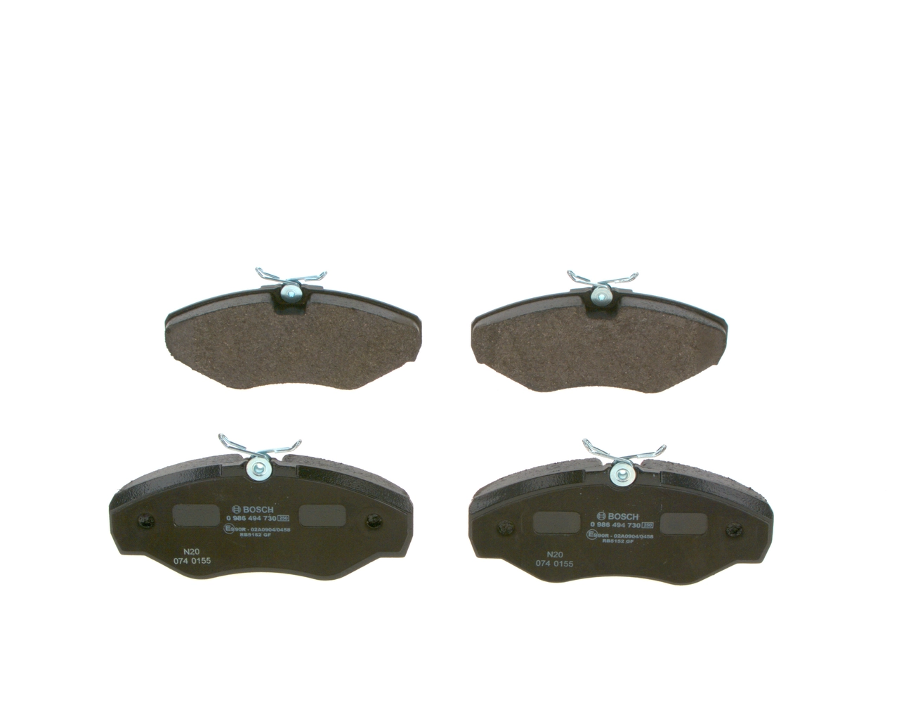 0986494730 Bosch Pastillas delanteras