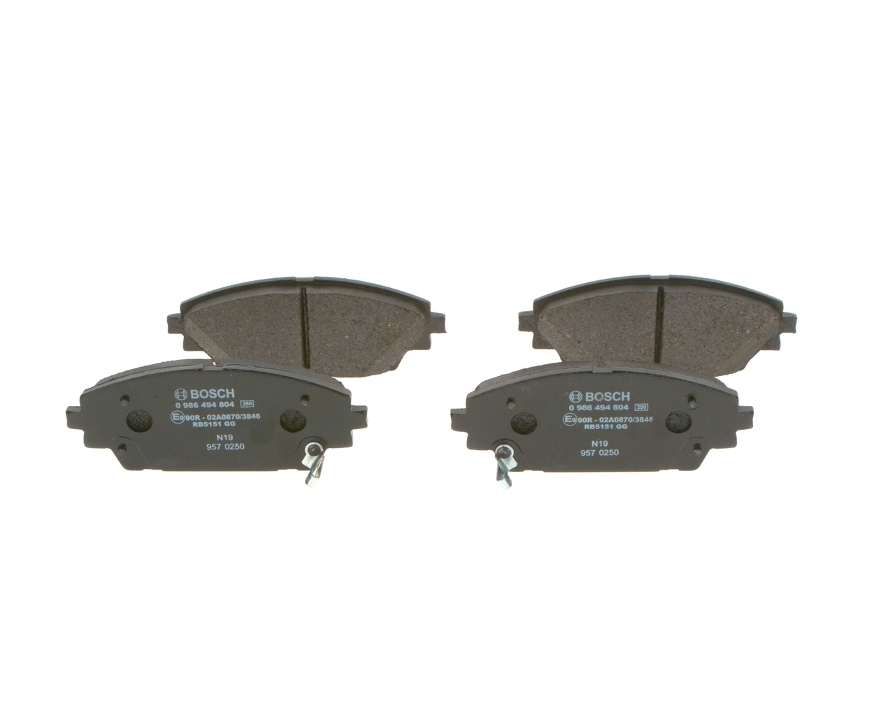 Comprar 0986494804 Bosch Pastillas delanteras de freno