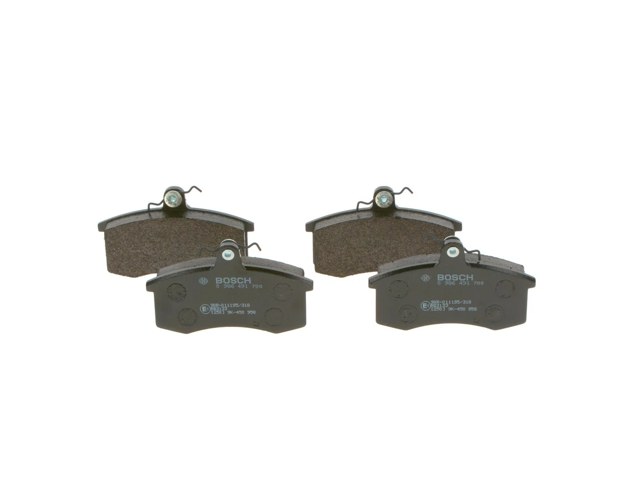 0986491700 Bosch Pastillas delanteras