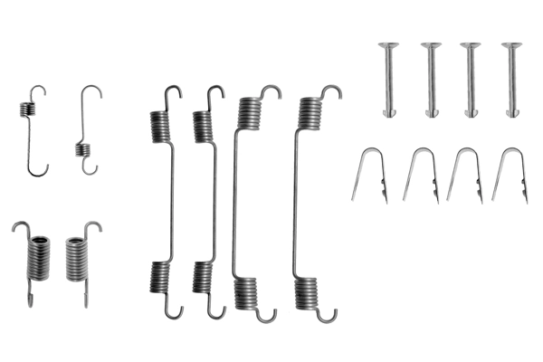 Kit de montaje de zapatas de freno traseras para Suzuki Alto EC